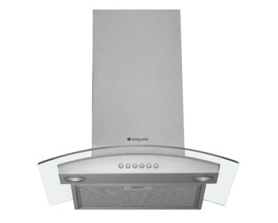 Hotpoint - HDA65SAB Glass - Cooker Hood - Stainless Steel